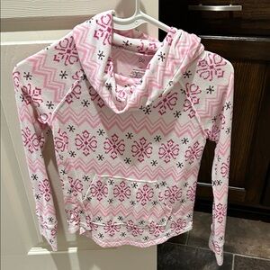Pink snowflake sweatshirt